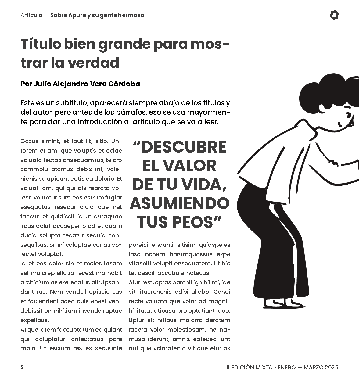 Ser humano leyendo un libro en un entorno natural, ilustración en blanco y negro.